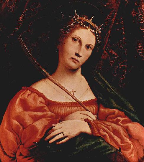 Lorenzo Lotto Hl. Katharina von Alexandrien oil painting image